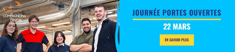 Journée Portes Compagnons du Devoir le 22 mars