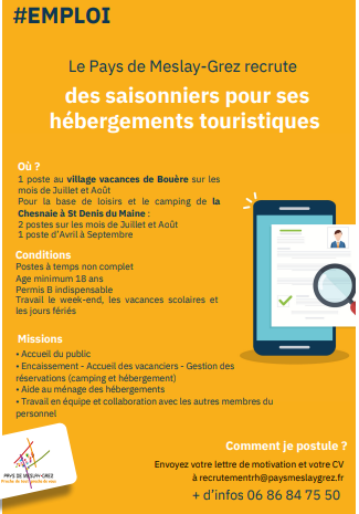 affiche recrutement communauté de communes