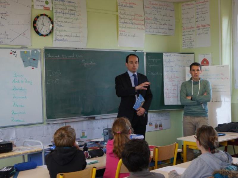 Visite de Guillaume CHEVROLLIER à l'école