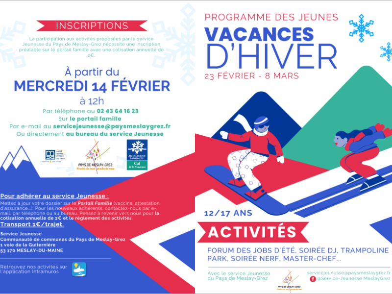 Programme des activités 