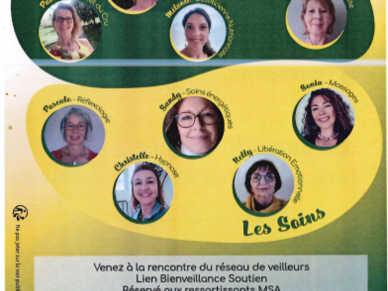 Affiche Intervenants Evènement Bien être