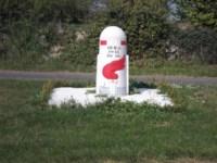 La borne commémorative "La voie de la 2ème DB"